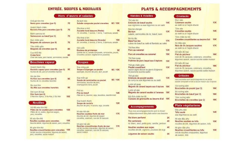 Restaurant Pau To Pho — Minh An bubble tea - Menu Image 1